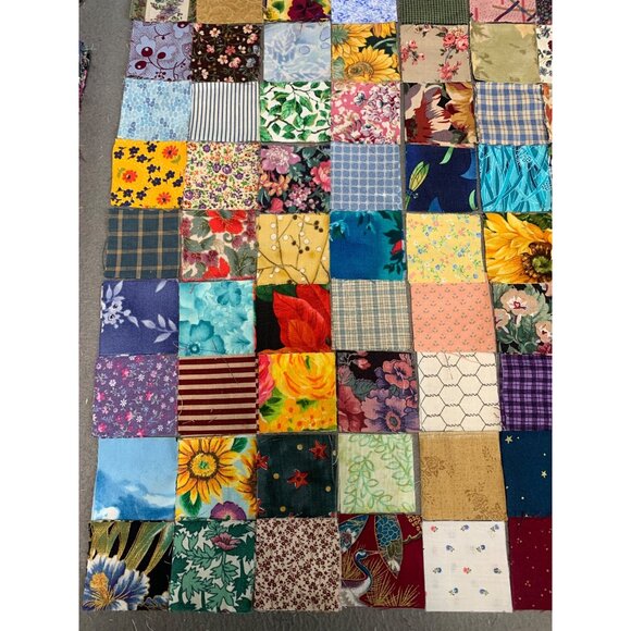 200 Floral 2" Precut Cotton Fabric Squares Bundle Quilting Craft Sewing - Picture 7 of 11